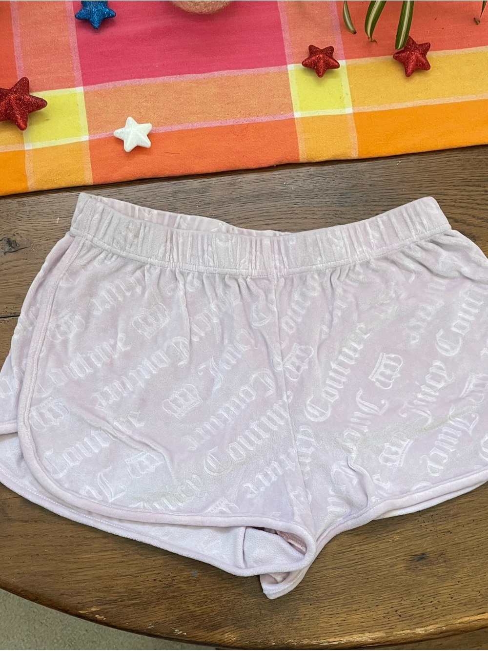 Juicy Couture Light Pink Velour Sleep Shorts